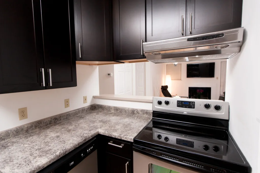 Kitchen at Campus Oaks Apartments, photo 6 of 6